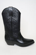 BA&SH Leather Mid-Calf Western Boots sz 36
