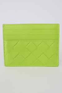 Bottega Veneta Intrecciato Weave Lambskin Card Holder