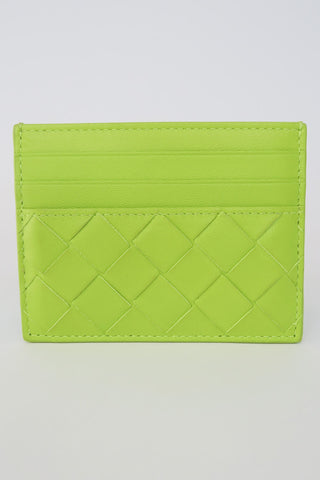 Bottega Veneta Intrecciato Weave Lambskin Card Holder - Designer Wallets at The Find Luxury Resale - Vancouver, Canada