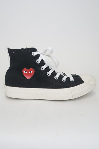 Comme des Garçons Play x Converse Canvas High Top sz 5 (mens) - Designer Sneakers at The Find Luxury Resale - Vancouver, Canada