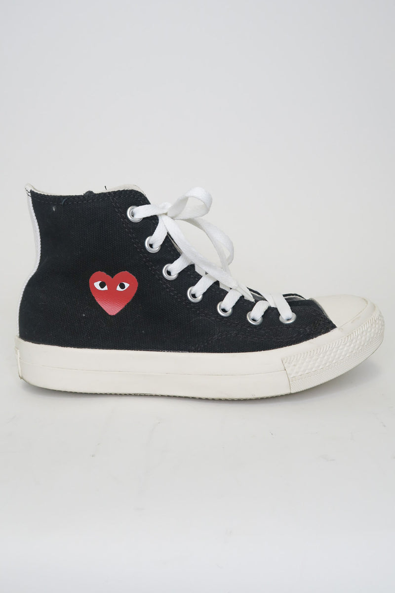 Comme des Garçons Play x Converse Canvas High Top sz 5 (mens)