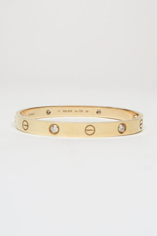 Cartier LOVE Bracelet, 4 Diamonds - Designer Bracelets at The Find Luxury Resale - Vancouver, Canada