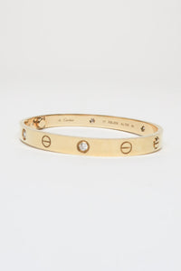 Cartier LOVE Bracelet, 4 Diamonds