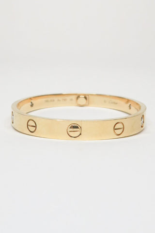 Cartier LOVE Bracelet, 4 Diamonds - Designer Bracelets at The Find Luxury Resale - Vancouver, Canada