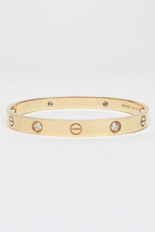 Cartier LOVE Bracelet, 4 Diamonds - Designer Bracelets at The Find Luxury Resale - Vancouver, Canada