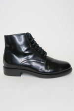 Celine Leather Ankle Lace-Up Boots sz 37.5