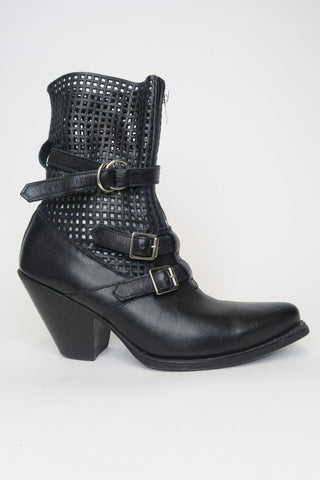 Celine Leather Moto Boots sz 36 - Designer Boots at The Find Luxury Resale - Vancouver, Canada