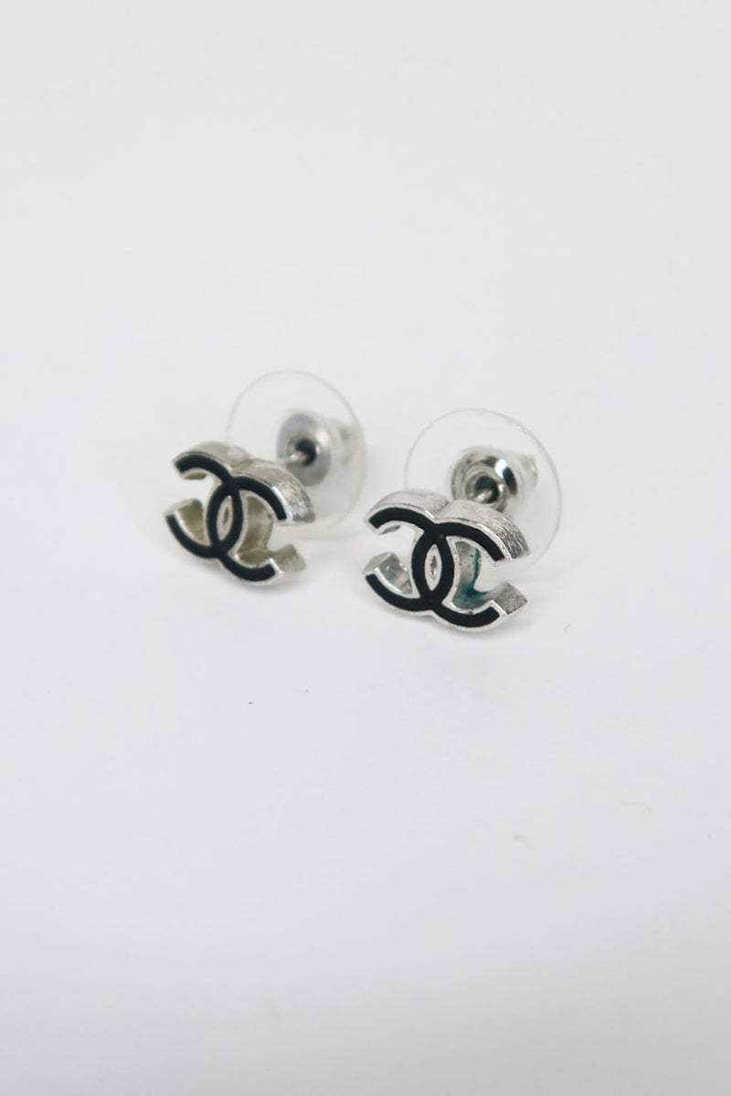 Chanel CC Logo Earrings