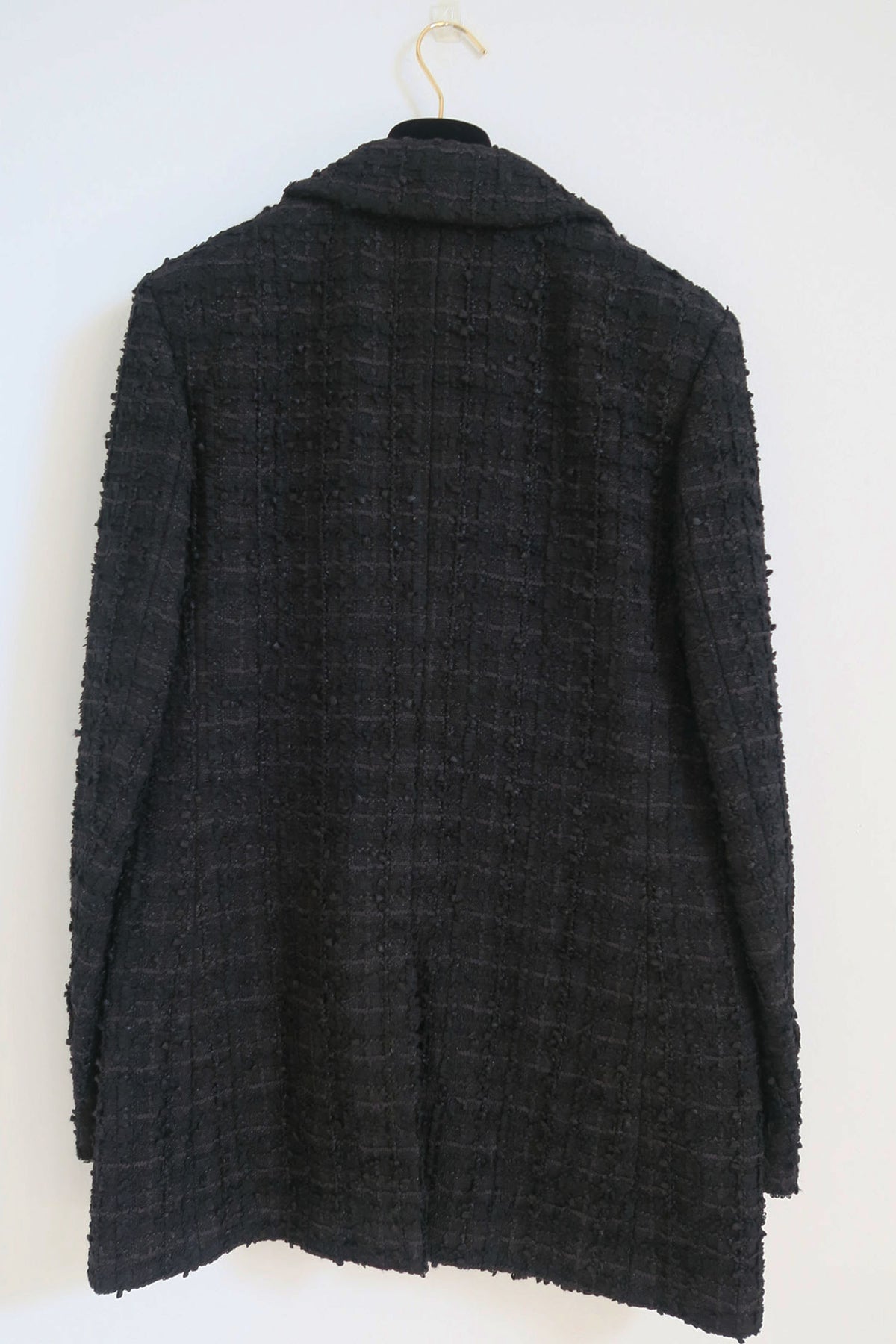 Chanel 2022 Black Tweed Blazer sz 36