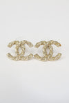 Chanel Strass CC Stud Earrings