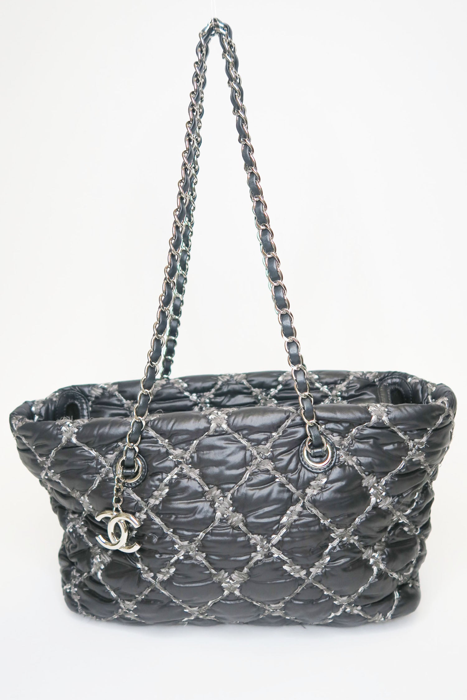 Chanel tweed tote hotsell