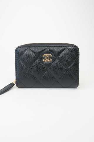 Chanel Interlocking CC Logo Compact Wallet