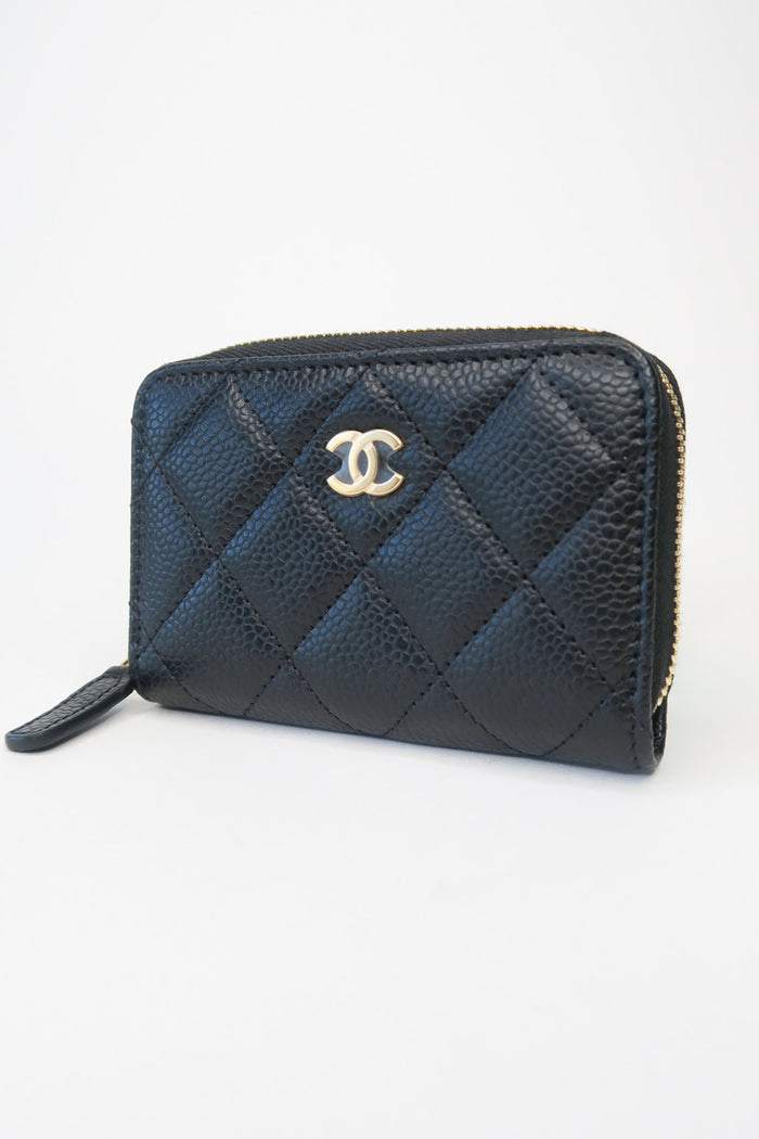 Chanel Interlocking CC Logo Compact Wallet