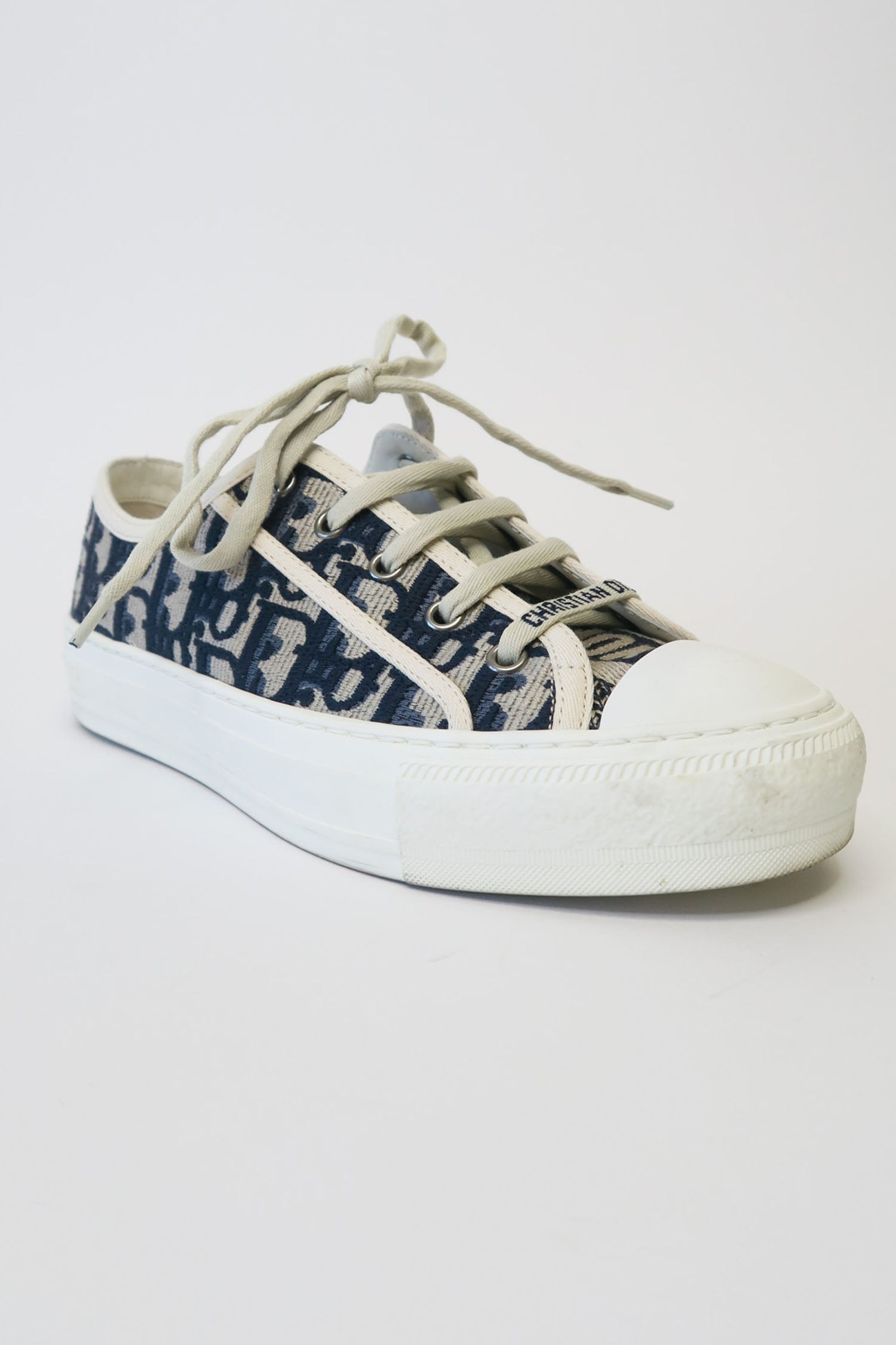 Christian Dior Canvas Printed Sneakers sz 37.5