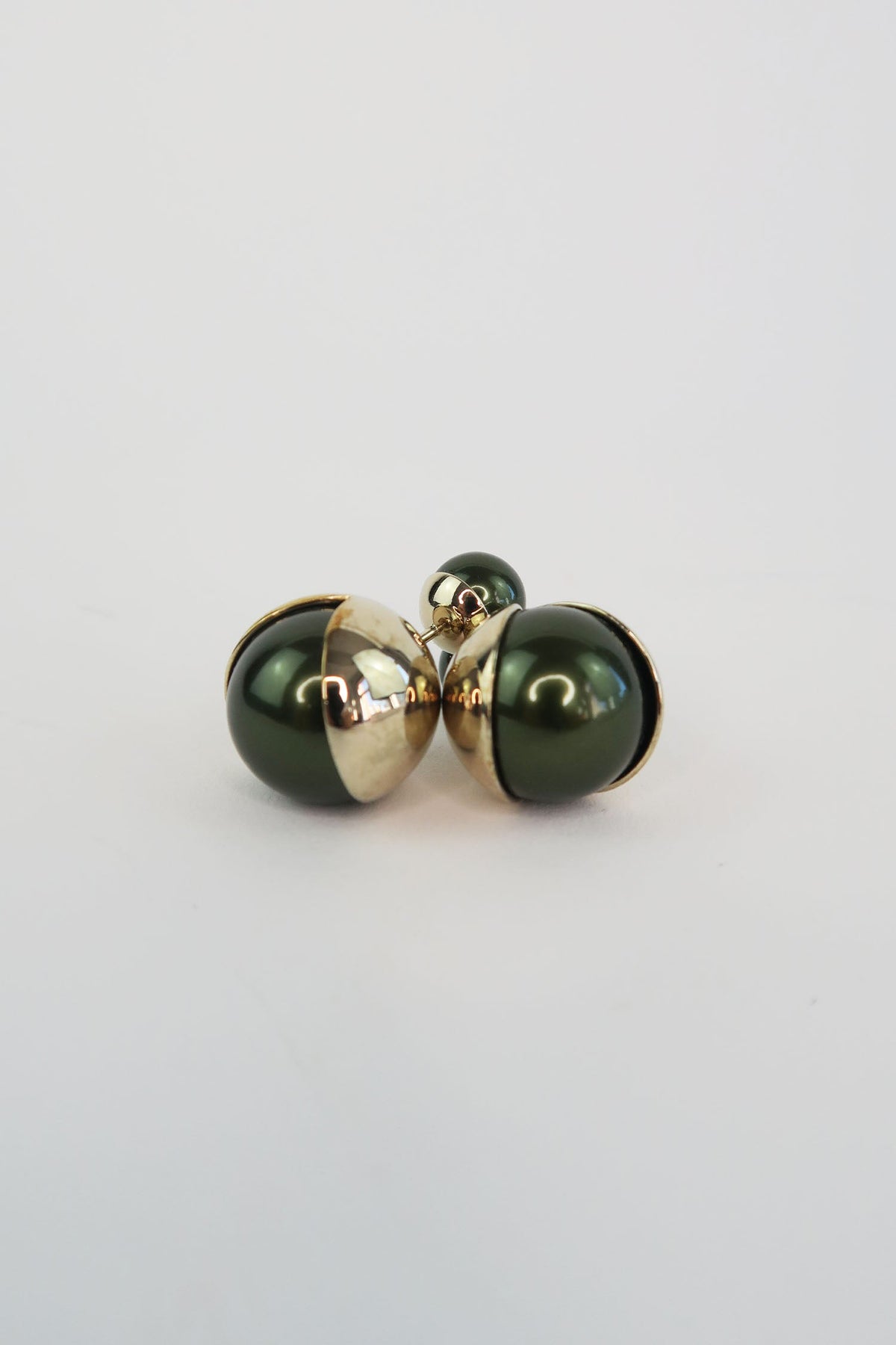 Dior Two-Tone Mise en Dior Stud Earrings