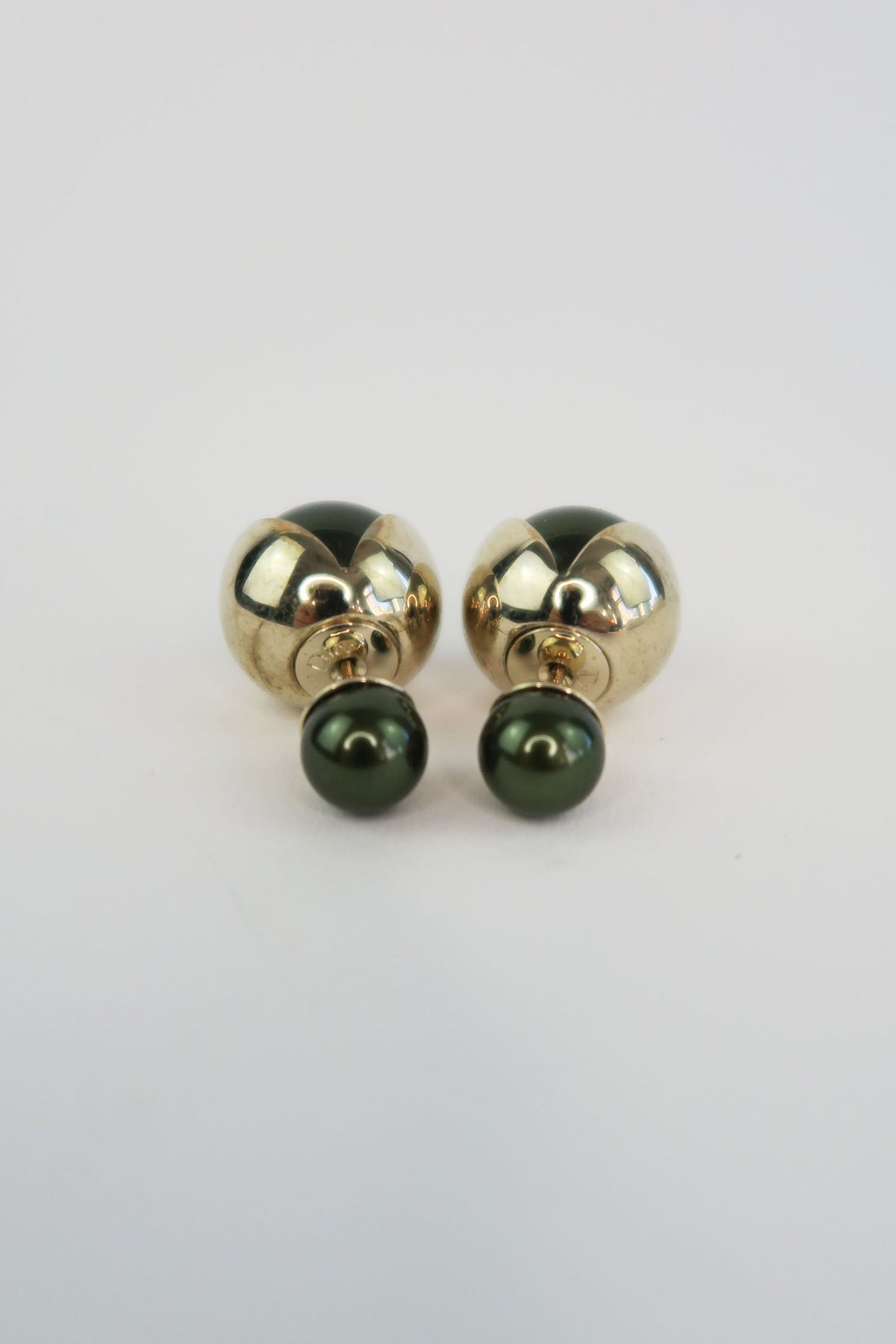 Dior Two-Tone Mise en Dior Stud Earrings