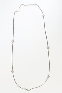 David Yurman Box Chain Logo Necklace