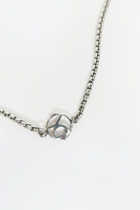 David Yurman Box Chain Logo Necklace