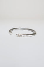 David Yurman Diamond Cable Cuff Bracelet