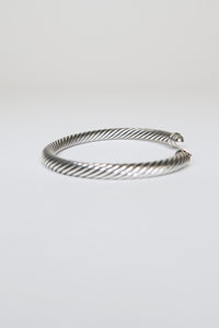 David Yurman Diamond Cable Cuff Bracelet