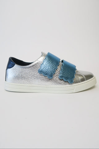 Fendi Leather Colorblock Pattern Sneakers sz 37 - Designer Sneakers at The Find Luxury Resale - Vancouver, Canada