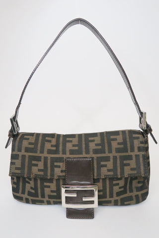 Fendi Small Zucca Baguette - Designer Handbags at The Find Luxury Resale - Vancouver, Canada