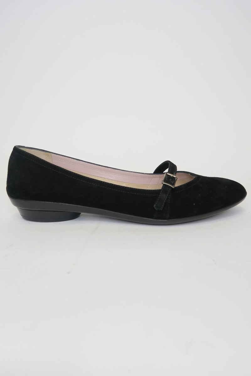 Salvatore Ferragamo Suede Mary Jane Flats sz 6.5