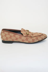 Gucci Canvas Printed Loafers sz 38