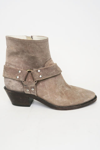 Golden Goose Suede Ankle Moto Boots sz 36 - Designer Boots at The Find Luxury Resale - Vancouver, Canada