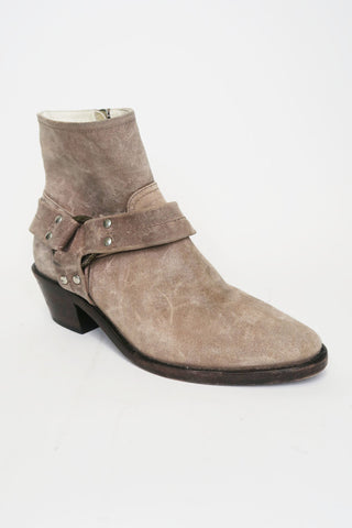 Golden Goose Suede Ankle Moto Boots sz 36 - Designer Boots at The Find Luxury Resale - Vancouver, Canada