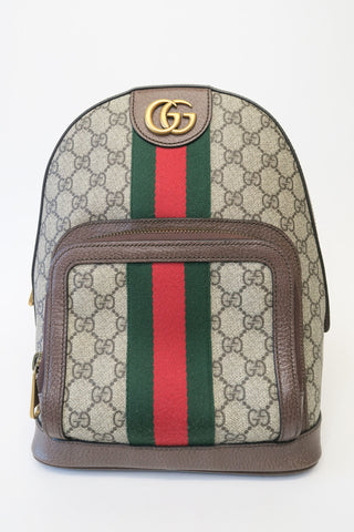 Gucci GG Supreme Small Ophidia Backpack - Designer Handbags at The Find Luxury Resale - Vancouver, Canada