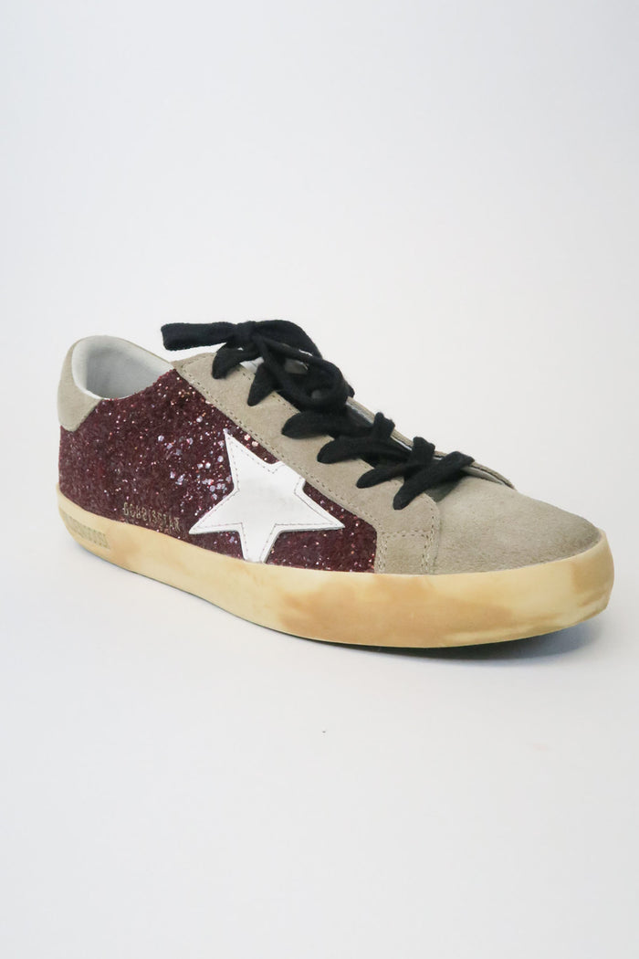 Golden Goose Glitter Accents Sneakers sz 37