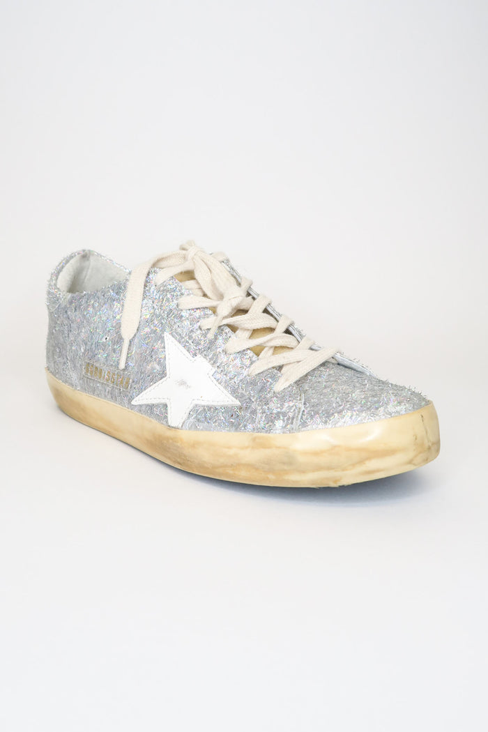 Golden Goose Glitter Accents Sneakers sz 37