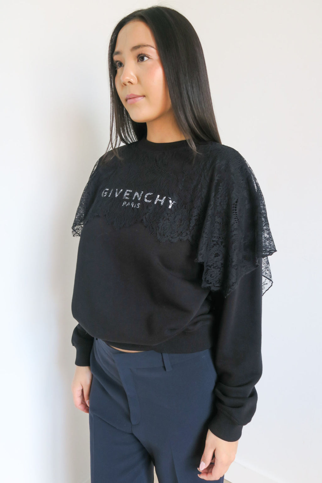 Givenchy Graphic Print Crew Sweater sz S