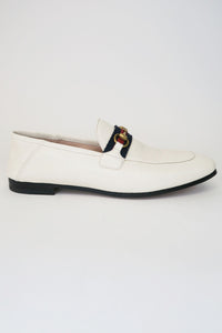 Gucci Brixton Web Accent Loafers sz 39