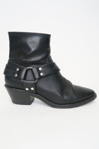 Golden Goose Leather Ankle Moto Boots sz 36 - Designer Boots at The Find Luxury Resale - Vancouver, Canada