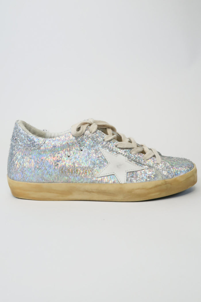 Golden Goose Glitter Accents Sneakers sz 38