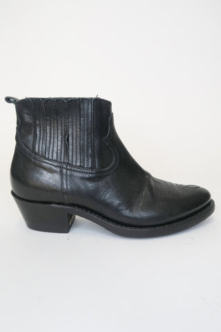 Golden Goose Leather Western Boots sz 37.5 - Designer Boots at The Find Luxury Resale - Vancouver, Canada