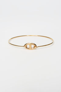 Hermes 18k Rose Gold Chain D'Ancre Ronde Bracelet