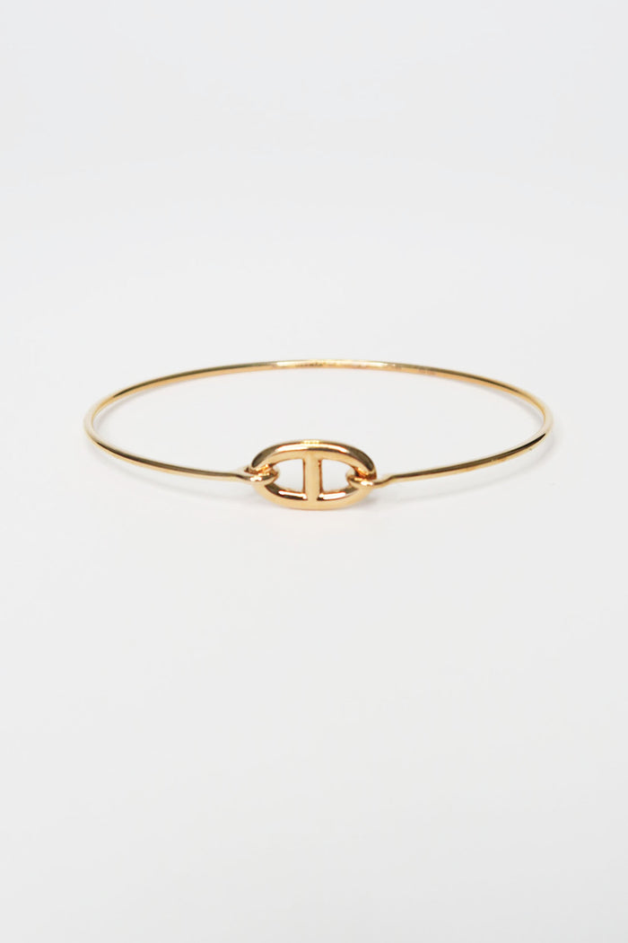 Hermes 18k Rose Gold Chain D'Ancre Ronde Bracelet