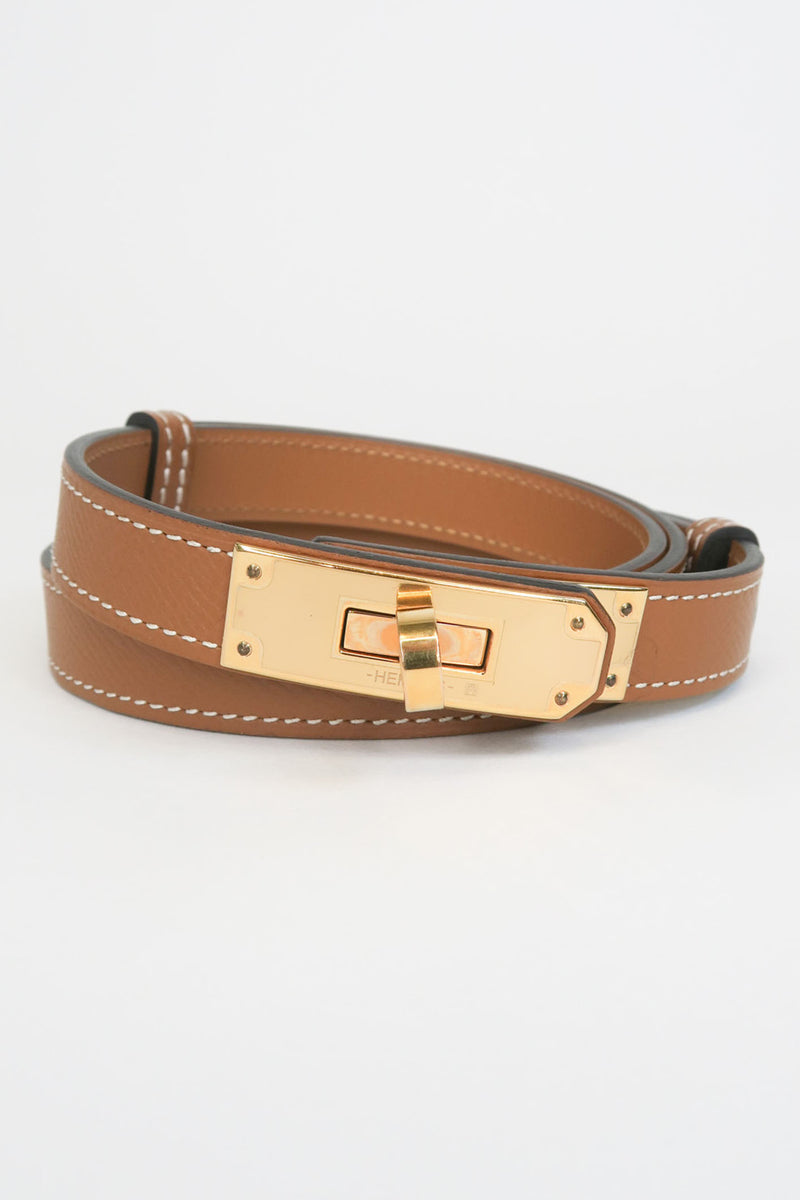 Hermès Kelly 18 mm Epsom Leather Kelly Belt