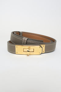 Hermès Kelly 18 mm Epsom Leather Kelly Belt