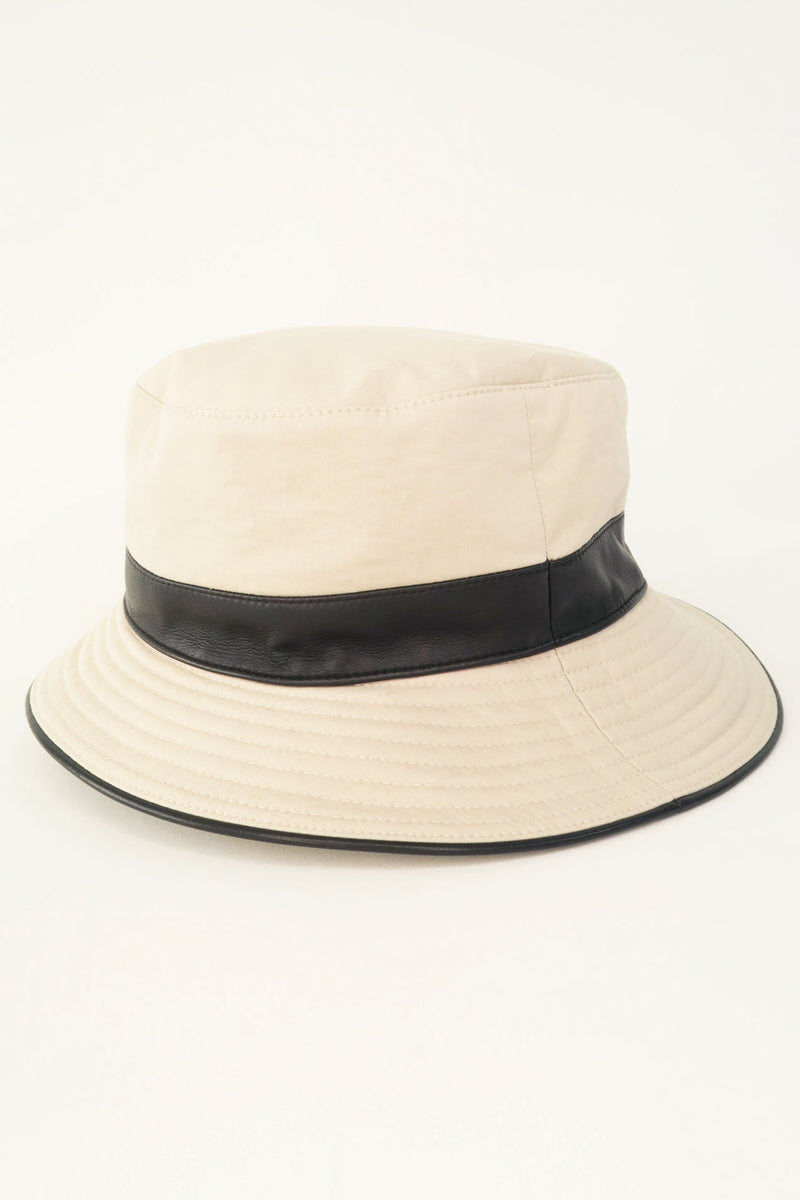 Hermès Leather-Trimmed Bucket Hat