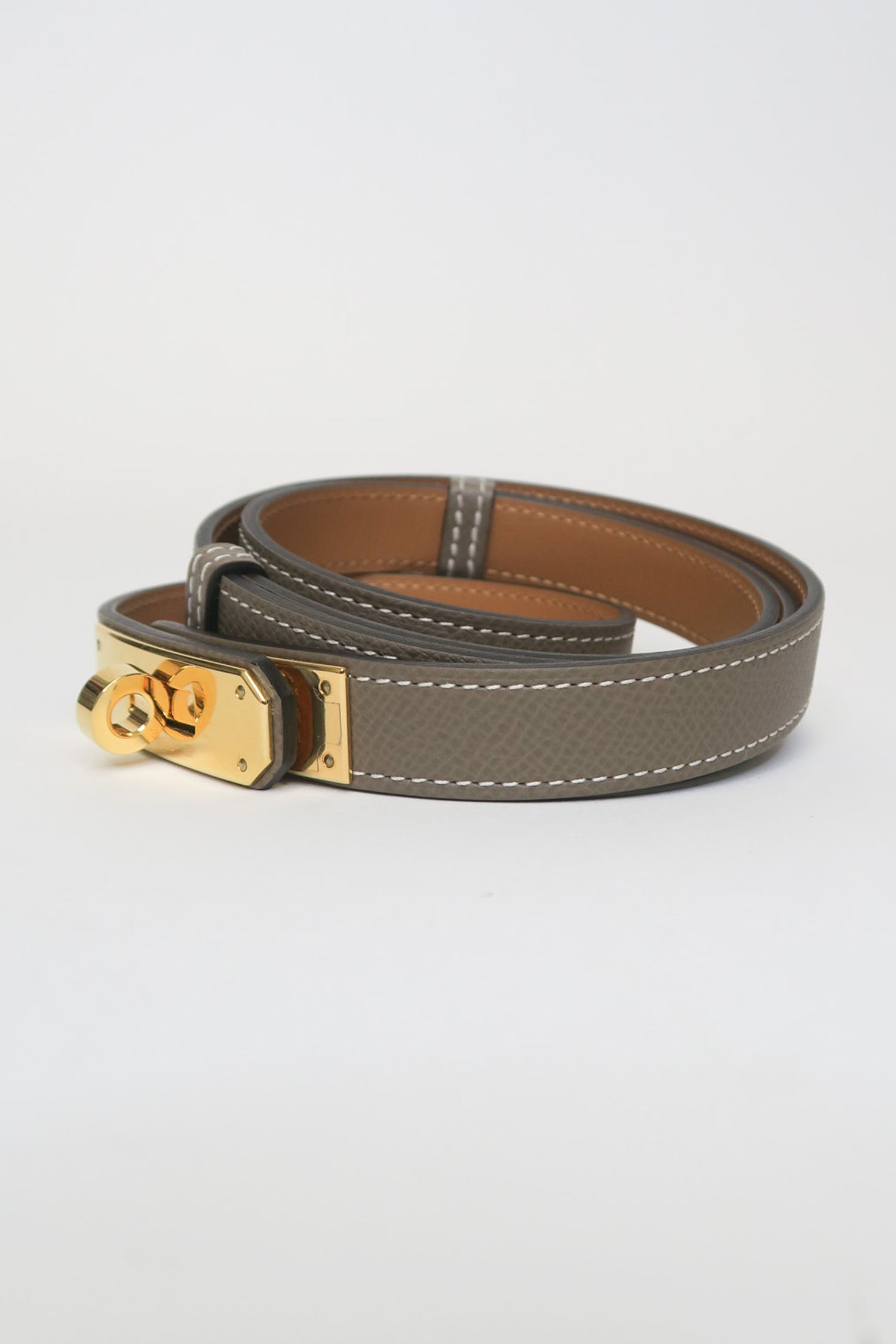 Hermès Kelly 18 mm Epsom Leather Kelly Belt