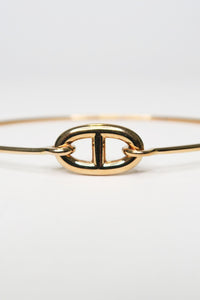 Hermes 18k Rose Gold Chain D'Ancre Ronde Bracelet