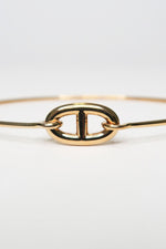 Hermes 18k Rose Gold Chain D'Ancre Ronde Bracelet