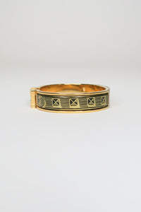 Hermès Enamel Narrow Print Clic Clac H Bracelet M