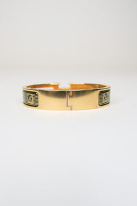 Hermès Enamel Narrow Print Clic Clac H Bracelet M