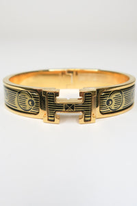 Hermès Enamel Narrow Print Clic Clac H Bracelet M