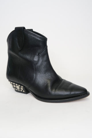 Isabel Marant Leather Western Boots sz 36 - Designer Boots at The Find Luxury Resale - Vancouver, Canada